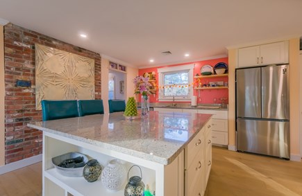 East Sandwich Cape Cod vacation rental - Kitchen Island with seating.