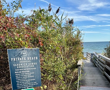 East Sandwich Cape Cod vacation rental - Walkway to Sandwich Downs Beach