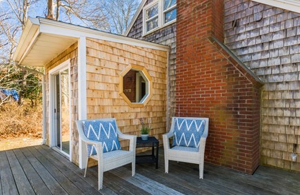 Sandwich Cape Cod vacation rental - Deck with seating.