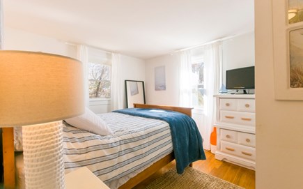 Sandwich Cape Cod vacation rental - Bedroom One - Queen - Main Floor. TV available.