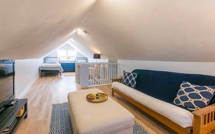 Sandwich Cape Cod vacation rental - Upstairs den with two twins on opposite side.