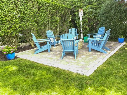 Chatham Cape Cod vacation rental - Outside patio with firepit and seating.
