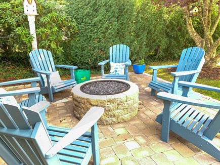 Chatham Cape Cod vacation rental - Patio with firepit and seating.