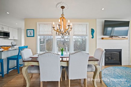 Wellfleet Cape Cod vacation rental - Another angle on the dining area.