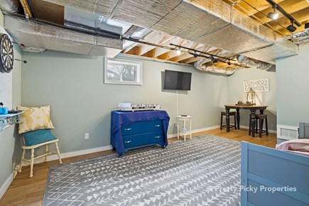 Wellfleet Cape Cod vacation rental - Lower level has another TV lounge and some games for the kids.