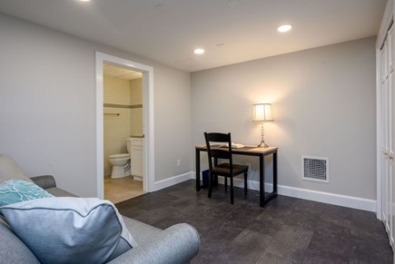 Centerville Cape Cod vacation rental - Sitting area with Queen size sleep sofa and desk ensuite to Bathroom #4