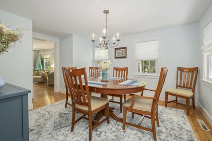 Harwich Port Cape Cod vacation rental - Dining room with seating for five guests.