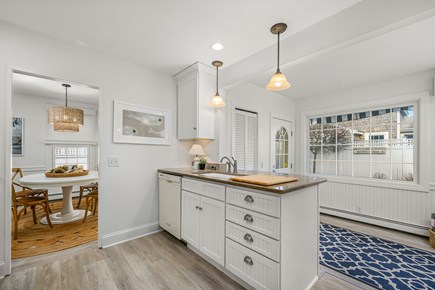 Harwich Port Cape Cod vacation rental - Kitchen with a breakfast bar.