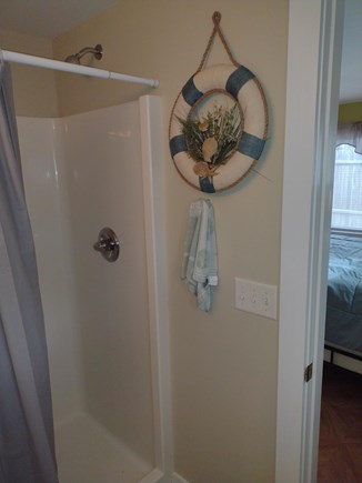 South Wellfleet Cape Cod vacation rental - Shower bath in the Queen bedroom