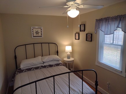 South Wellfleet Cape Cod vacation rental - Double bed bedroom with ceiling fan
