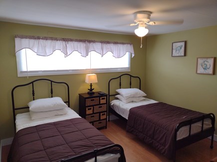 South Wellfleet Cape Cod vacation rental - Twin bedroom with ceiling fan