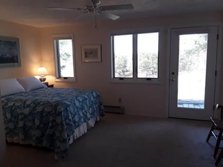 Wellfleet Cape Cod vacation rental - Entry level bedroom with a private bathroom & door to outside
