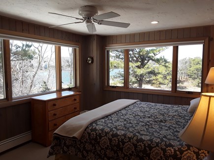 Wellfleet Cape Cod vacation rental - 2nd entry level bedroom with water views & a private bathroom