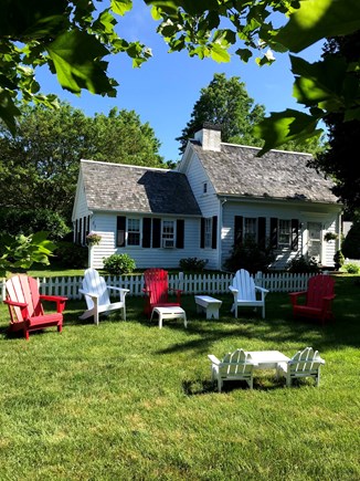 Brewster Cape Cod vacation rental - The sun shining bright on the Farmhouse.