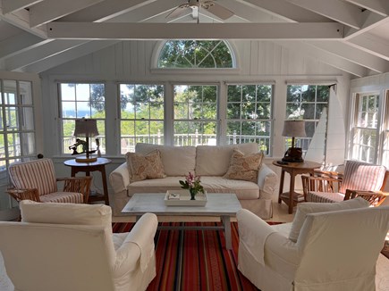 Ocean Edge, Menemsha Cape Cod vacation rental - Living room with a view