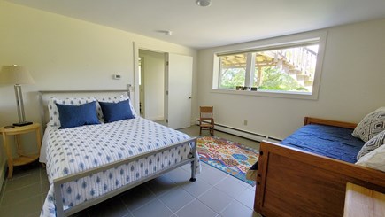 Wellfleet Cape Cod vacation rental - Lower level bedroom with full bed and twin bed