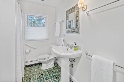 Wellfleet Cape Cod vacation rental - 1st floor full bath with step-in shower