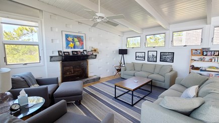 Wellfleet Cape Cod vacation rental - Living room with comfortable seating