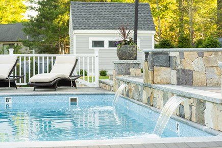 Centerville Cape Cod vacation rental - Custom spill over spa and Waterfall