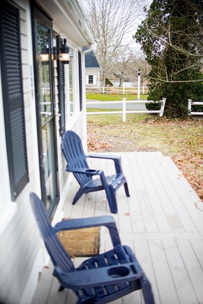South Yarmouth Cape Cod vacation rental - Front Deck w/ pond view