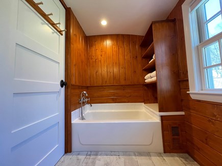 Sandwich, In Village across Shawme Pond Cape Cod vacation rental - The perfect tub for kids.