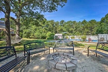 Mashpee Cape Cod vacation rental - Outdoor patio with firepit