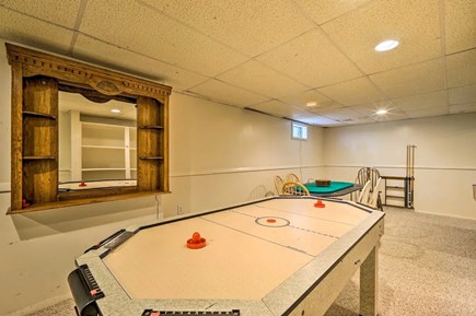 Mashpee Cape Cod vacation rental - Game Room with air hockey, pool, and poker table