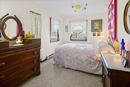 West Harwich Cape Cod vacation rental - Second bedroom with double bed and window AC