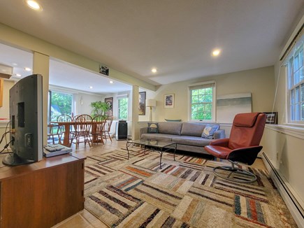 Centerville Cape Cod vacation rental - Lower level family room, window AC
