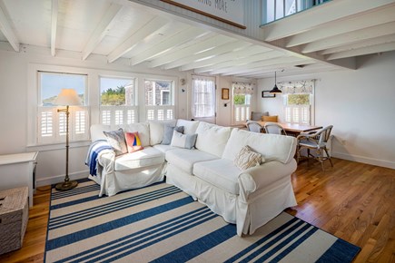 Truro Cape Cod vacation rental - Slipcover sofa