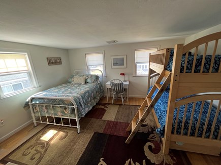 Plymouth, Stone's Throw MA vacation rental - Double bed and twin bunks.