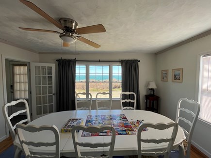 Plymouth, Stone's Throw MA vacation rental - Dining room table with a view!