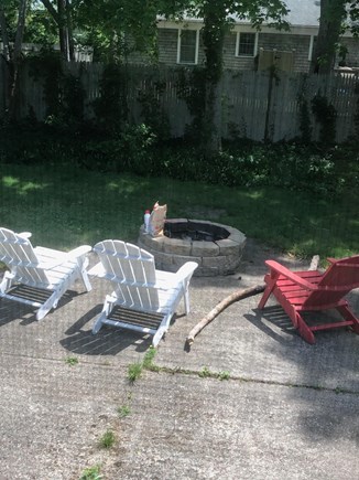 Yarmouth Cape Cod vacation rental - Back yard with fire pit