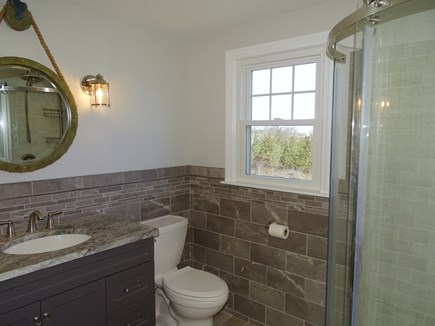 East Dennis Cape Cod vacation rental - Upstairs modern bathroom with walk in shower