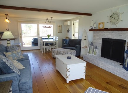 East Dennis Cape Cod vacation rental - Living rooms adjacent to dining area, sun room