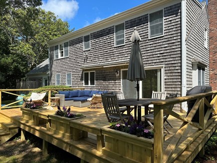 Brewster Cape Cod vacation rental - Beatiful deck, private, surrounded by woods.