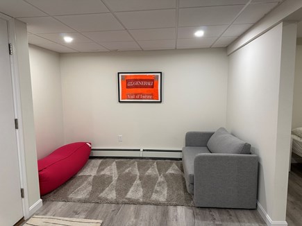 Brewster Cape Cod vacation rental - Renovated basement -  private corner with single pullout couch.