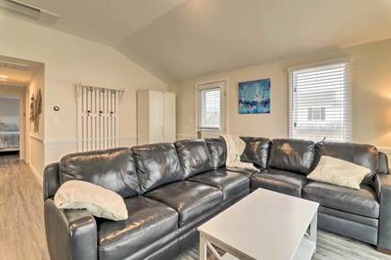 South Yarmouth Cape Cod vacation rental - Watch the waves from the comfy and spacious leather couch
