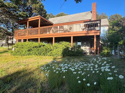 North Eastham Cape Cod vacation rental - Relax and dine on your 60 foot deck