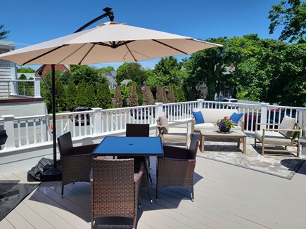 Chatham Cape Cod vacation rental - Our outdoor dining area with living room seating...Après Beach!