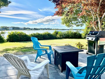Falmouth Heights Cape Cod vacation rental - New blue stone paver Patio with gas grill