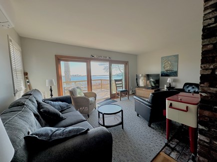Falmouth Heights Cape Cod vacation rental - Open family room to deck overlooks the water