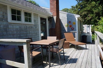Osterville Cape Cod vacation rental - Back yard with deck.