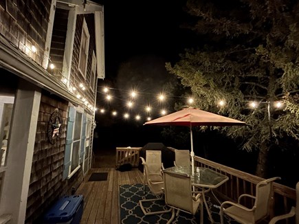 Wellfleet Cape Cod vacation rental - Deck at Night