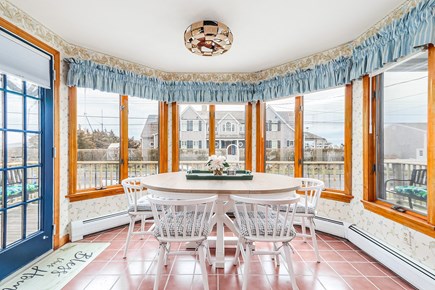 Falmouth Cape Cod vacation rental - Breakfast nook with harbor views