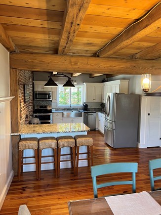 Harwich Cape Cod vacation rental - New kitchen with high top seating for four.