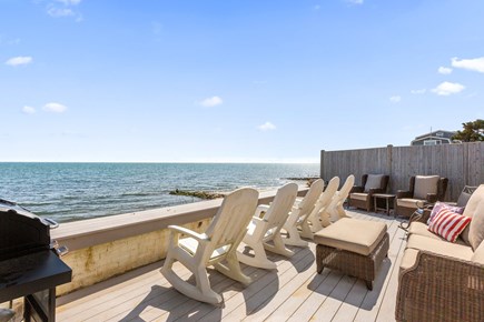 Dennis Port Cape Cod vacation rental - Deck with propane grill, waterview, and picnic table (not pictur
