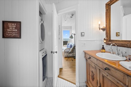 Dennis Port Cape Cod vacation rental - Bathroom with washer/dryer