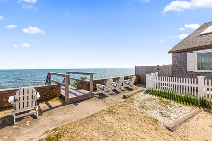 Dennis Port Cape Cod vacation rental - Stairs to private beach immediately next to house