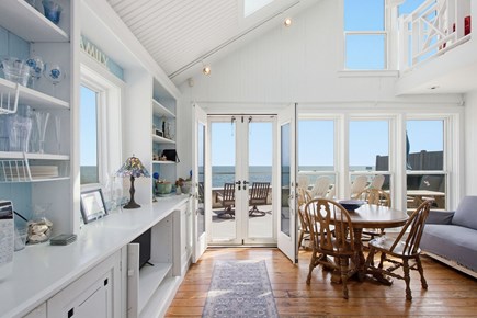 Dennis Port Cape Cod vacation rental - Living/dining room with doors to deck
